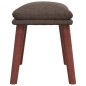 vidaXL Relaxsessel mit Hocker Taupe Stoff vidaXL Relaxsessel mit Hocker Taupe Stoff