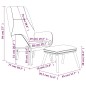 vidaXL Relaxsessel mit Hocker Taupe Stoff vidaXL Relaxsessel mit Hocker Taupe Stoff