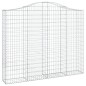 vidaXL Gabionen mit Hochbogen 11 Stk 200x30x160/180cm Verzinktes Eisen vidaXL Gabionen mit Hochbogen 11 Stk 200x30x160/180cm Verzinktes Eisen