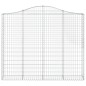 vidaXL Gabionen mit Hochbogen 11 Stk 200x30x160/180cm Verzinktes Eisen vidaXL Gabionen mit Hochbogen 11 Stk 200x30x160/180cm Verzinktes Eisen