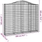 vidaXL Gabionen mit Hochbogen 11 Stk 200x30x160/180cm Verzinktes Eisen vidaXL Gabionen mit Hochbogen 11 Stk 200x30x160/180cm Verzinktes Eisen