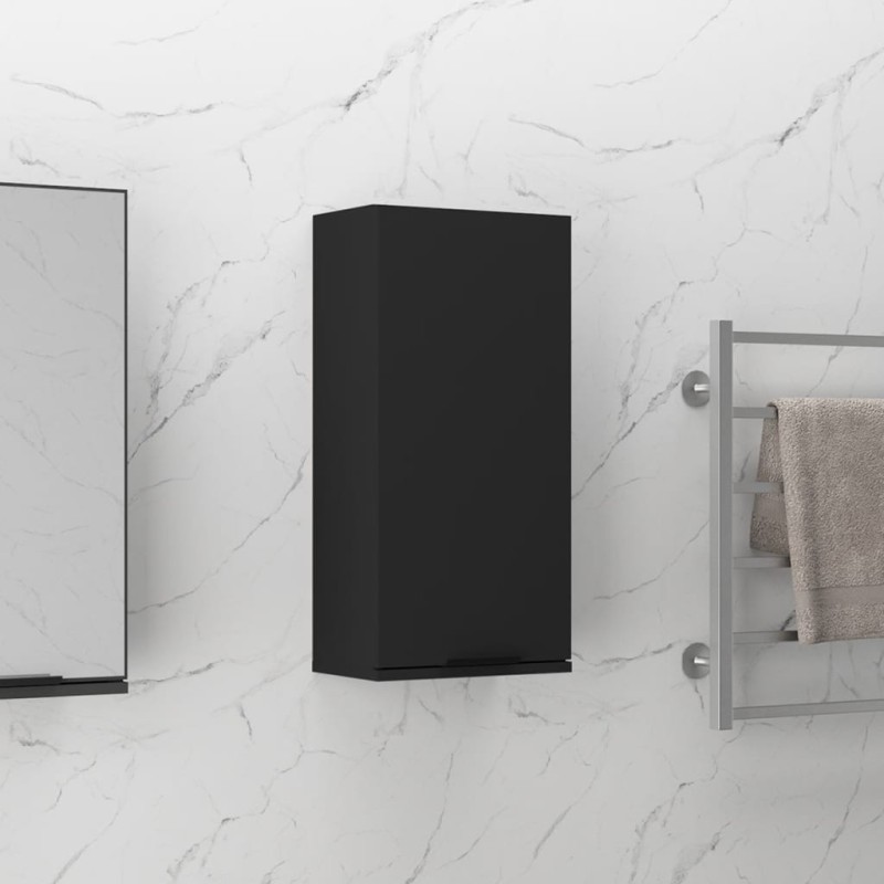 vidaXL Wand-Badeschrank Schwarz 32x20x67 cm vidaXL Wand-Badeschrank Schwarz 32x20x67 cm