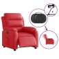 vidaXL Relaxsessel Elektrisch Rot Kunstleder vidaXL Relaxsessel Elektrisch Rot Kunstleder