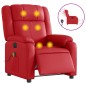 vidaXL Massagesessel Elektrisch Rot Kunstleder vidaXL Massagesessel Elektrisch Rot Kunstleder