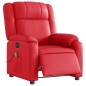 vidaXL Massagesessel Elektrisch Rot Kunstleder vidaXL Massagesessel Elektrisch Rot Kunstleder