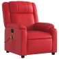vidaXL Massagesessel Elektrisch Rot Kunstleder vidaXL Massagesessel Elektrisch Rot Kunstleder