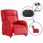 vidaXL Massagesessel Elektrisch Rot Kunstleder vidaXL Massagesessel Elektrisch Rot Kunstleder