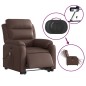 vidaXL Massagesessel mit Aufstehhilfe Elektrisch Braun Kunstleder vidaXL Massagesessel mit Aufstehhilfe Elektrisch Braun Kunstleder