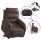 vidaXL Massagesessel mit Aufstehhilfe Elektrisch Braun Kunstleder vidaXL Massagesessel mit Aufstehhilfe Elektrisch Braun Kunstleder