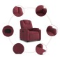 vidaXL Relaxsessel mit Aufstehhilfe Weinrot Stoff vidaXL Relaxsessel mit Aufstehhilfe Weinrot Stoff