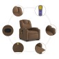 vidaXL Massagesessel mit Aufstehhilfe Braun Stoff vidaXL Massagesessel mit Aufstehhilfe Braun Stoff