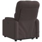 vidaXL Massagesessel mit Aufstehhilfe Dunkelbraun Stoff vidaXL Massagesessel mit Aufstehhilfe Dunkelbraun Stoff