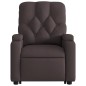 vidaXL Massagesessel mit Aufstehhilfe Dunkelbraun Stoff vidaXL Massagesessel mit Aufstehhilfe Dunkelbraun Stoff