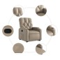 vidaXL Relaxsessel mit Aufstehhilfe Cappuccino-Braun Kunstleder vidaXL Relaxsessel mit Aufstehhilfe Cappuccino-Braun Kunstleder