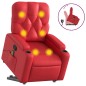 vidaXL Massagesessel mit Aufstehhilfe Rot Kunstleder vidaXL Massagesessel mit Aufstehhilfe Rot Kunstleder