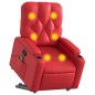 vidaXL Massagesessel mit Aufstehhilfe Rot Kunstleder vidaXL Massagesessel mit Aufstehhilfe Rot Kunstleder
