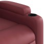 vidaXL Relaxsessel mit Aufstehhilfe Elektrisch Weinrot Kunstleder vidaXL Relaxsessel mit Aufstehhilfe Elektrisch Weinrot Kunstleder
