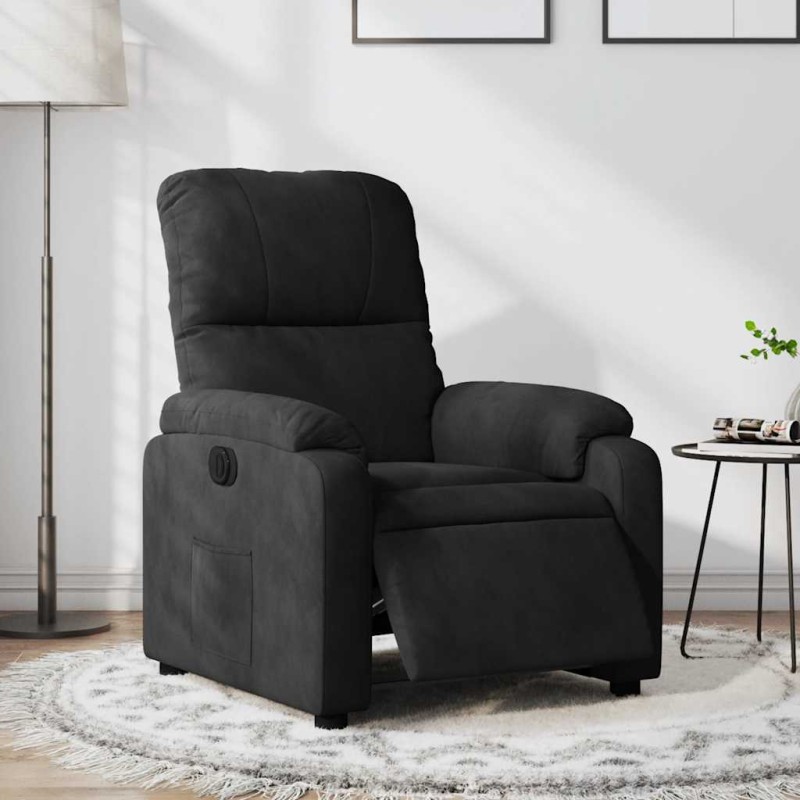 vidaXL Relaxsessel Elektrisch Schwarz Mikrofasergewebe vidaXL Relaxsessel Elektrisch Schwarz Mikrofasergewebe
