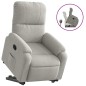 vidaXL Relaxsessel mit Aufstehhilfe Hellgrau Mikrofasergewebe vidaXL Relaxsessel mit Aufstehhilfe Hellgrau Mikrofasergewebe