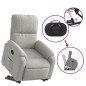 vidaXL Relaxsessel mit Aufstehhilfe Hellgrau Mikrofasergewebe vidaXL Relaxsessel mit Aufstehhilfe Hellgrau Mikrofasergewebe