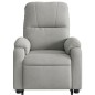 vidaXL Relaxsessel mit Aufstehhilfe Hellgrau Mikrofasergewebe vidaXL Relaxsessel mit Aufstehhilfe Hellgrau Mikrofasergewebe