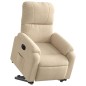 vidaXL Relaxsessel mit Aufstehhilfe Elektrisch Creme Mikrofasergewebe vidaXL Relaxsessel mit Aufstehhilfe Elektrisch Creme Mikrofasergewebe