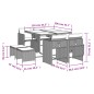 vidaXL 9-tlg. Garten-Essgruppe mit Kissen Beige Poly Rattan vidaXL 9-tlg. Garten-Essgruppe mit Kissen Beige Poly Rattan