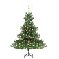 vidaXL Künstlicher Weihnachtsbaum Nordmann LED & Kugeln Grün 120 cm vidaXL Künstlicher Weihnachtsbaum Nordmann LED & Kugeln Grün 120 cm