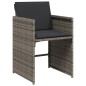 vidaXL 17-tlg. Garten-Essgruppe mit Kissen Grau Poly Rattan vidaXL 17-tlg. Garten-Essgruppe mit Kissen Grau Poly Rattan