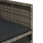 vidaXL 9-tlg. Garten-Essgruppe mit Kissen Grau Poly Rattan vidaXL 9-tlg. Garten-Essgruppe mit Kissen Grau Poly Rattan