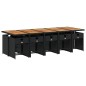 vidaXL 11-tlg. Garten-Essgruppe mit Kissen Schwarz Poly Rattan vidaXL 11-tlg. Garten-Essgruppe mit Kissen Schwarz Poly Rattan
