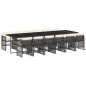 vidaXL 13-tlg. Garten-Essgruppe mit Kissen Schwarz Poly Rattan vidaXL 13-tlg. Garten-Essgruppe mit Kissen Schwarz Poly Rattan