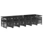 vidaXL 13-tlg. Garten-Essgruppe mit Kissen Schwarz Poly Rattan vidaXL 13-tlg. Garten-Essgruppe mit Kissen Schwarz Poly Rattan