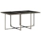 vidaXL 11-tlg. Garten-Essgruppe mit Kissen Grau Poly Rattan vidaXL 11-tlg. Garten-Essgruppe mit Kissen Grau Poly Rattan