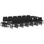 vidaXL 17-tlg. Garten-Essgruppe mit Kissen Schwarz Poly Rattan vidaXL 17-tlg. Garten-Essgruppe mit Kissen Schwarz Poly Rattan