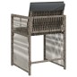 vidaXL Gartenstühle mit Kissen 4 Stk. Grau Poly Rattan vidaXL Gartenstühle mit Kissen 4 Stk. Grau Poly Rattan