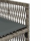 vidaXL Gartenstühle mit Kissen 4 Stk. Grau Poly Rattan vidaXL Gartenstühle mit Kissen 4 Stk. Grau Poly Rattan