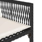 vidaXL Gartenstühle mit Kissen 4 Stk. Schwarz Poly Rattan vidaXL Gartenstühle mit Kissen 4 Stk. Schwarz Poly Rattan