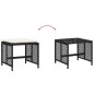 vidaXL Gartenhocker mit Kissen 4 Stk. Schwarz 41x41x36 cm Poly Rattan vidaXL Gartenhocker mit Kissen 4 Stk. Schwarz 41x41x36 cm Poly Rattan