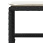 vidaXL Gartenhocker mit Kissen 4 Stk. Schwarz 41x41x36 cm Poly Rattan vidaXL Gartenhocker mit Kissen 4 Stk. Schwarz 41x41x36 cm Poly Rattan