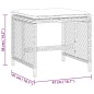 vidaXL Gartenhocker mit Kissen 4 Stk. Schwarz 41x41x36 cm Poly Rattan vidaXL Gartenhocker mit Kissen 4 Stk. Schwarz 41x41x36 cm Poly Rattan