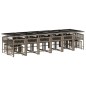 vidaXL 17-tlg. Garten-Essgruppe mit Kissen Grau Poly Rattan vidaXL 17-tlg. Garten-Essgruppe mit Kissen Grau Poly Rattan