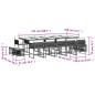 vidaXL 15-tlg. Garten-Essgruppe mit Kissen Grau Poly Rattan vidaXL 15-tlg. Garten-Essgruppe mit Kissen Grau Poly Rattan