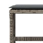 vidaXL Gartenhocker mit Kissen 4 Stk. Grau 41x41x36 cm Poly Rattan vidaXL Gartenhocker mit Kissen 4 Stk. Grau 41x41x36 cm Poly Rattan