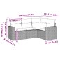 vidaXL 4-tlg. Garten-Sofagarnitur mit Kissen Hellgrau Poly Rattan vidaXL 4-tlg. Garten-Sofagarnitur mit Kissen Hellgrau Poly Rattan
