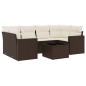 vidaXL 7-tlg. Garten-Sofagarnitur mit Kissen Braun Poly Rattan vidaXL 7-tlg. Garten-Sofagarnitur mit Kissen Braun Poly Rattan