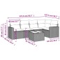 vidaXL 6-tlg. Garten-Sofagarnitur mit Kissen Braun Poly Rattan vidaXL 6-tlg. Garten-Sofagarnitur mit Kissen Braun Poly Rattan