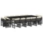 vidaXL 15-tlg. Garten-Essgruppe mit Kissen Schwarz Poly Rattan vidaXL 15-tlg. Garten-Essgruppe mit Kissen Schwarz Poly Rattan