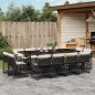 vidaXL 13-tlg. Garten-Essgruppe mit Kissen Schwarz Poly Rattan vidaXL 13-tlg. Garten-Essgruppe mit Kissen Schwarz Poly Rattan