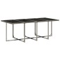 vidaXL 9-tlg. Garten-Essgruppe mit Kissen Grau Poly Rattan vidaXL 9-tlg. Garten-Essgruppe mit Kissen Grau Poly Rattan